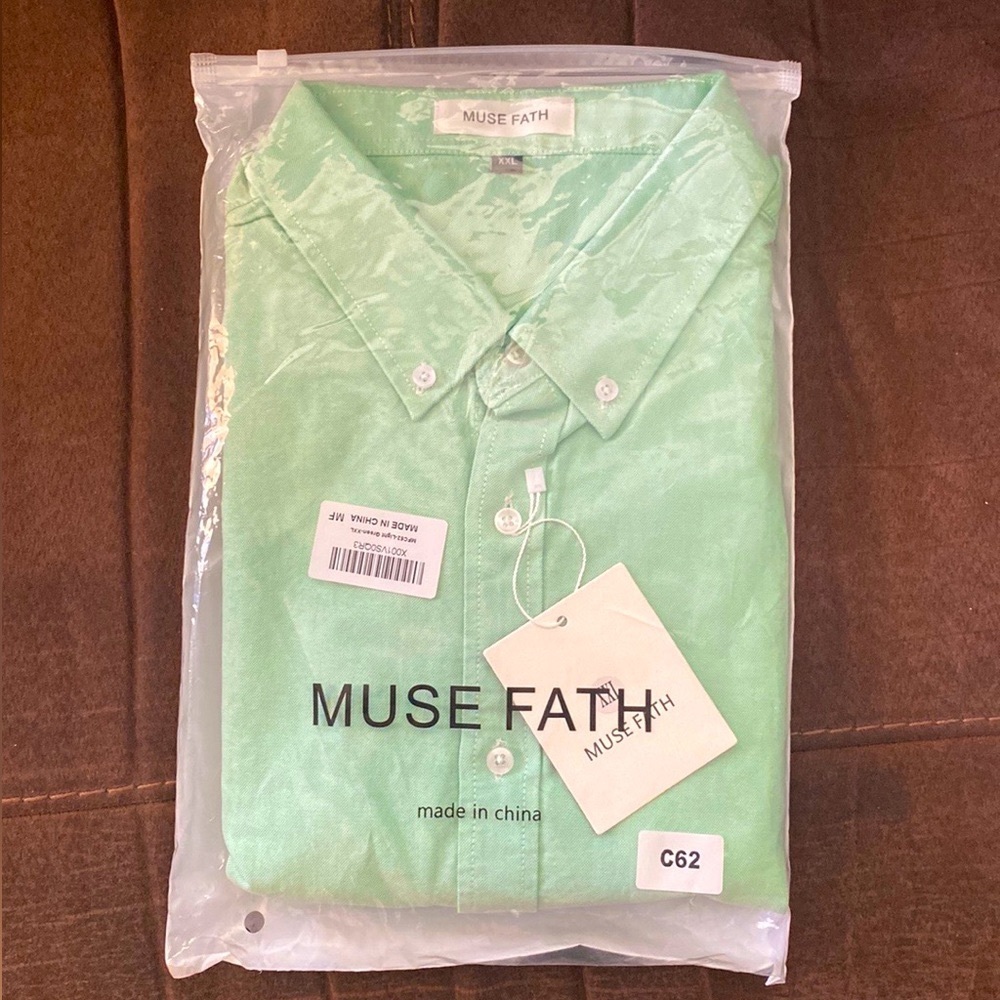 Muse Fath Men’s Long Sleeve Dress Shirt XXL New With Tags - Picture 2 of 4